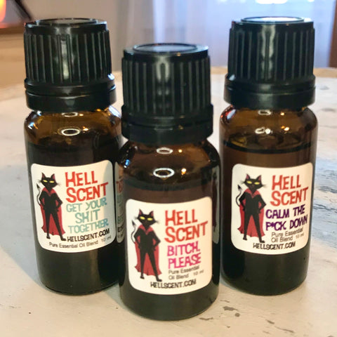 The Three Amigos of Hell Scent - Trio of 100% Essential Oil Signature Blends